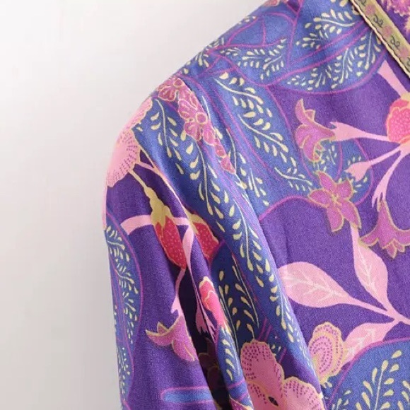 LAST ONE🎉Floral lantern sleeve dress - Picture 14 of 16